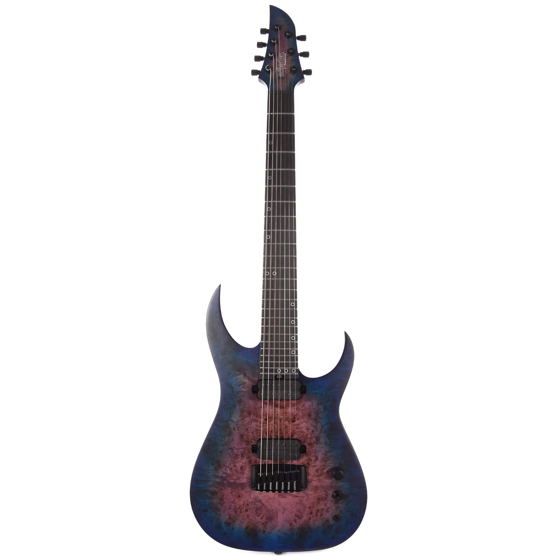 Schecter Keith Merrow KM-7 MK-III Artist Blue Crimson w/Fishman Pickups Electric Guitars / Solid Body