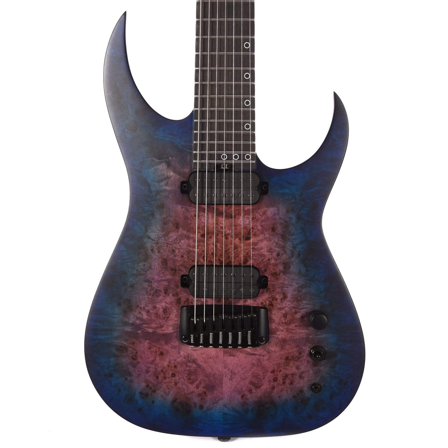Schecter Keith Merrow KM-7 MK-III Artist Blue Crimson w/Fishman Pickups Electric Guitars / Solid Body