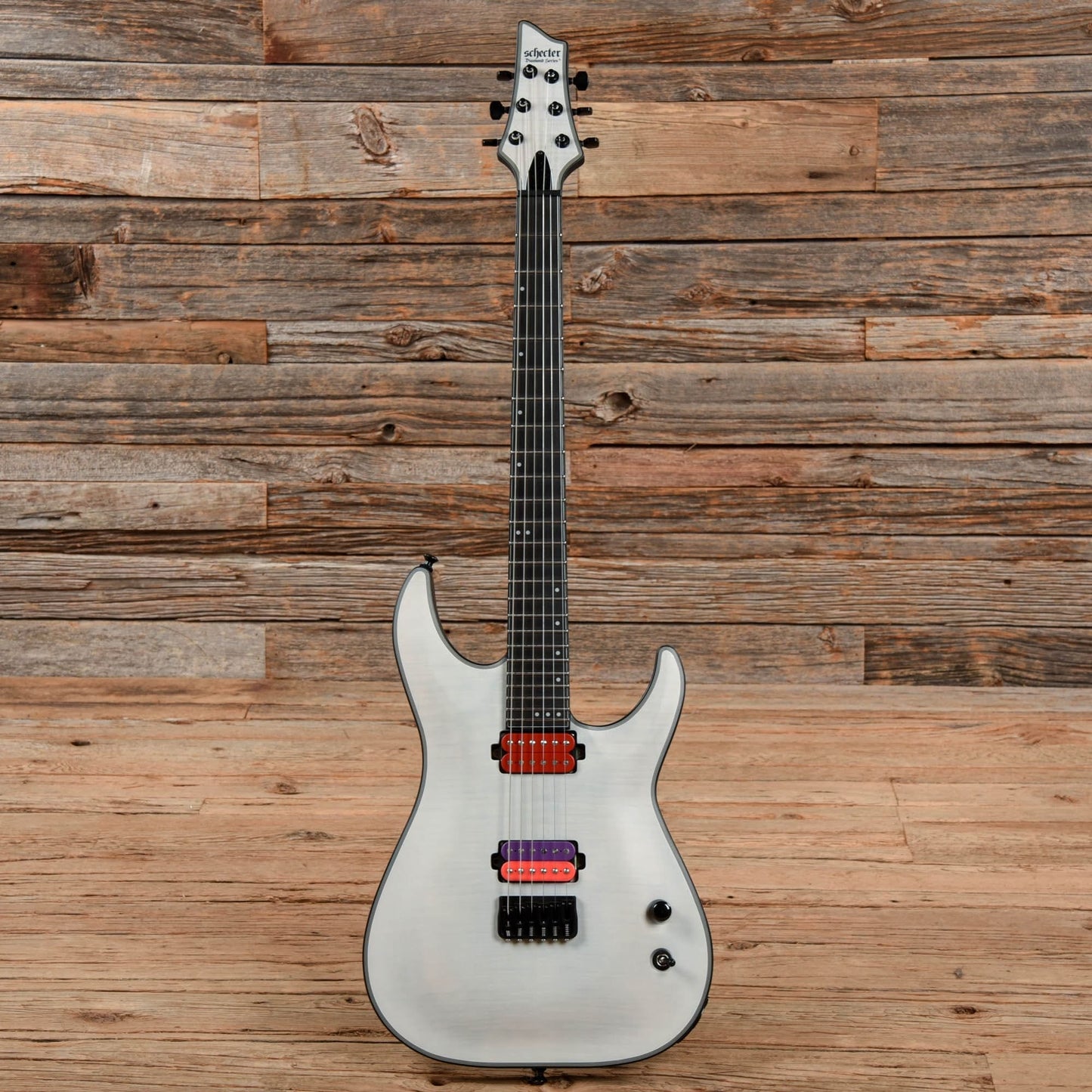 Schecter Kieth Merrow Signature KM-6 Transparent White Electric Guitars / Solid Body