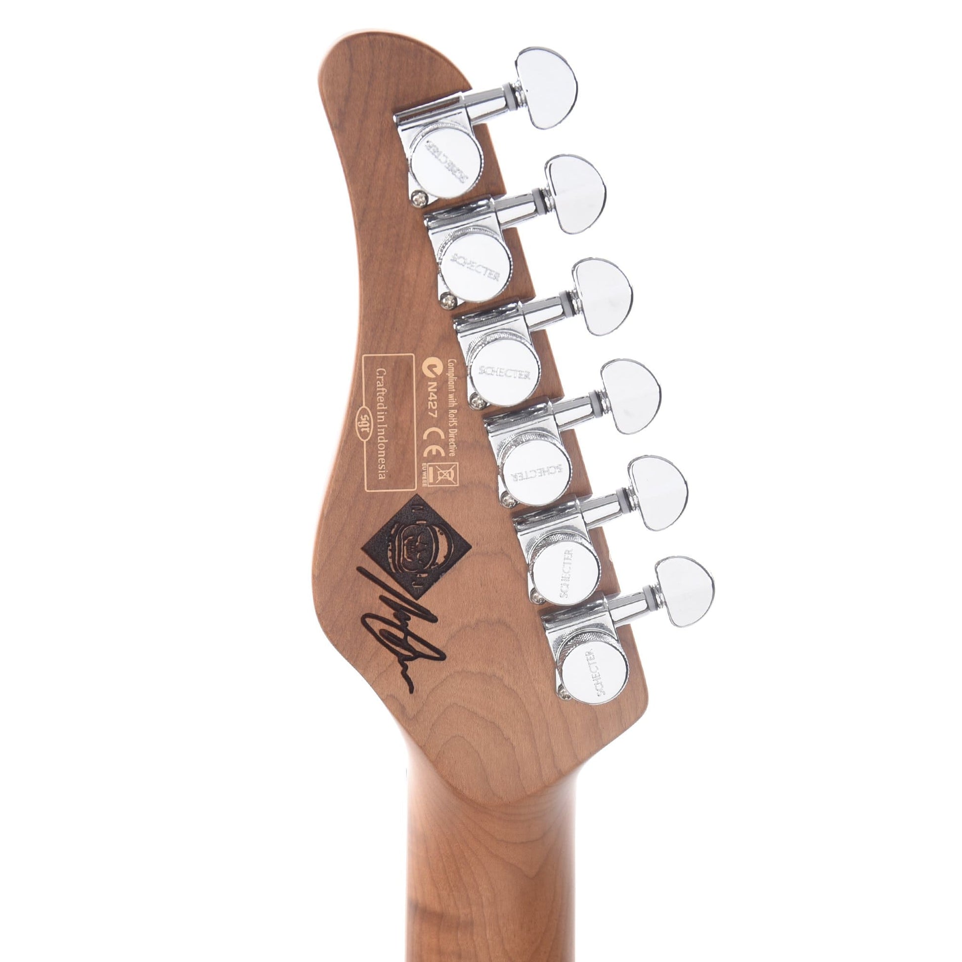 Schecter Nick Johnston Traditional Atomic Orange SSS Electric Guitars / Solid Body