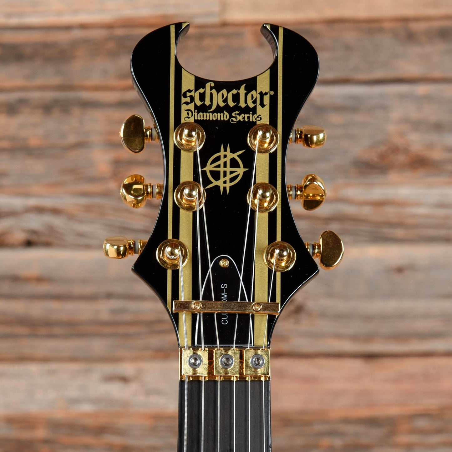 Schecter Synyster Gates Custom-S Black with Gold Pinstripes 2019 Electric Guitars / Solid Body