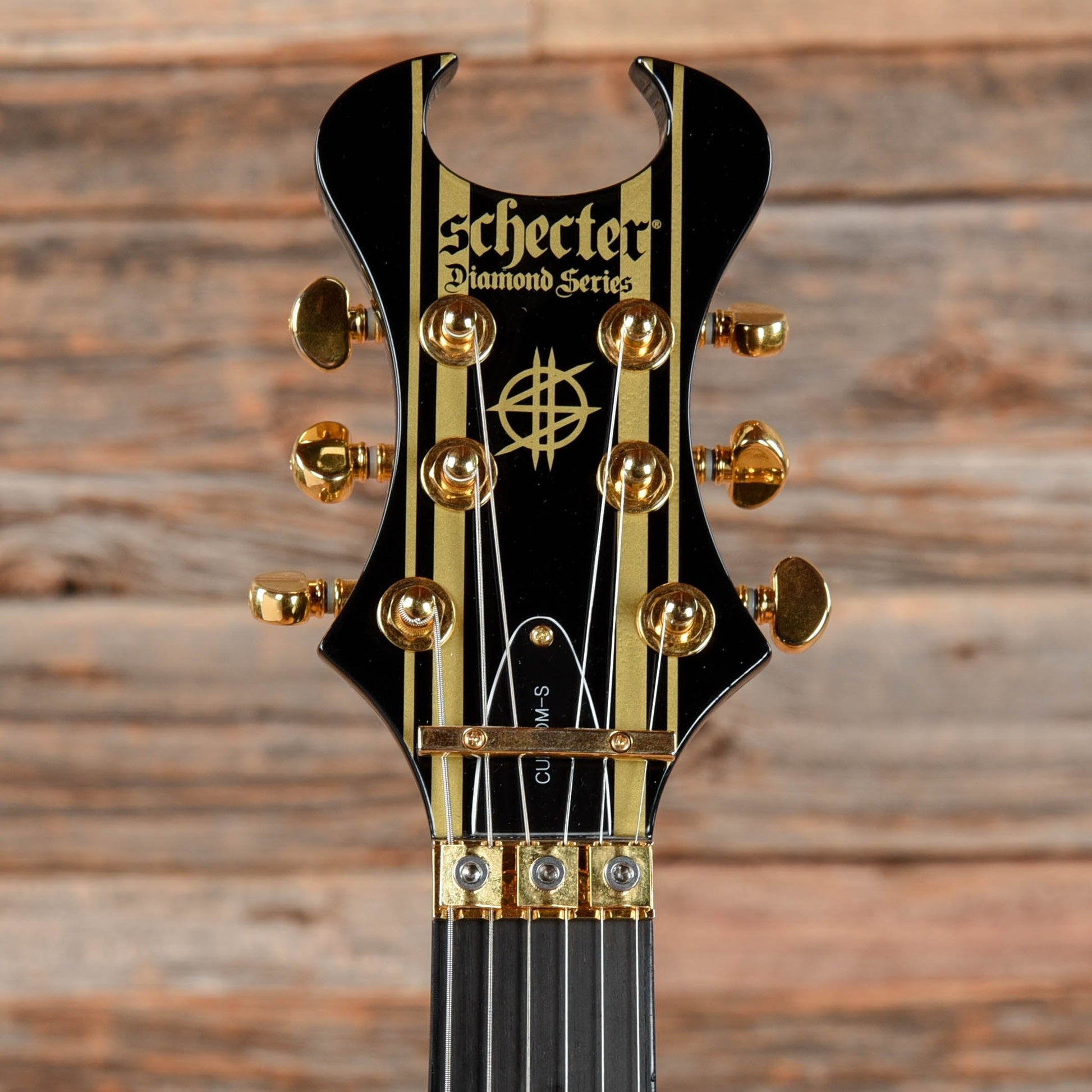 Schecter Synyster Gates Custom-S Black with Gold Pinstripes 2019 Electric Guitars / Solid Body
