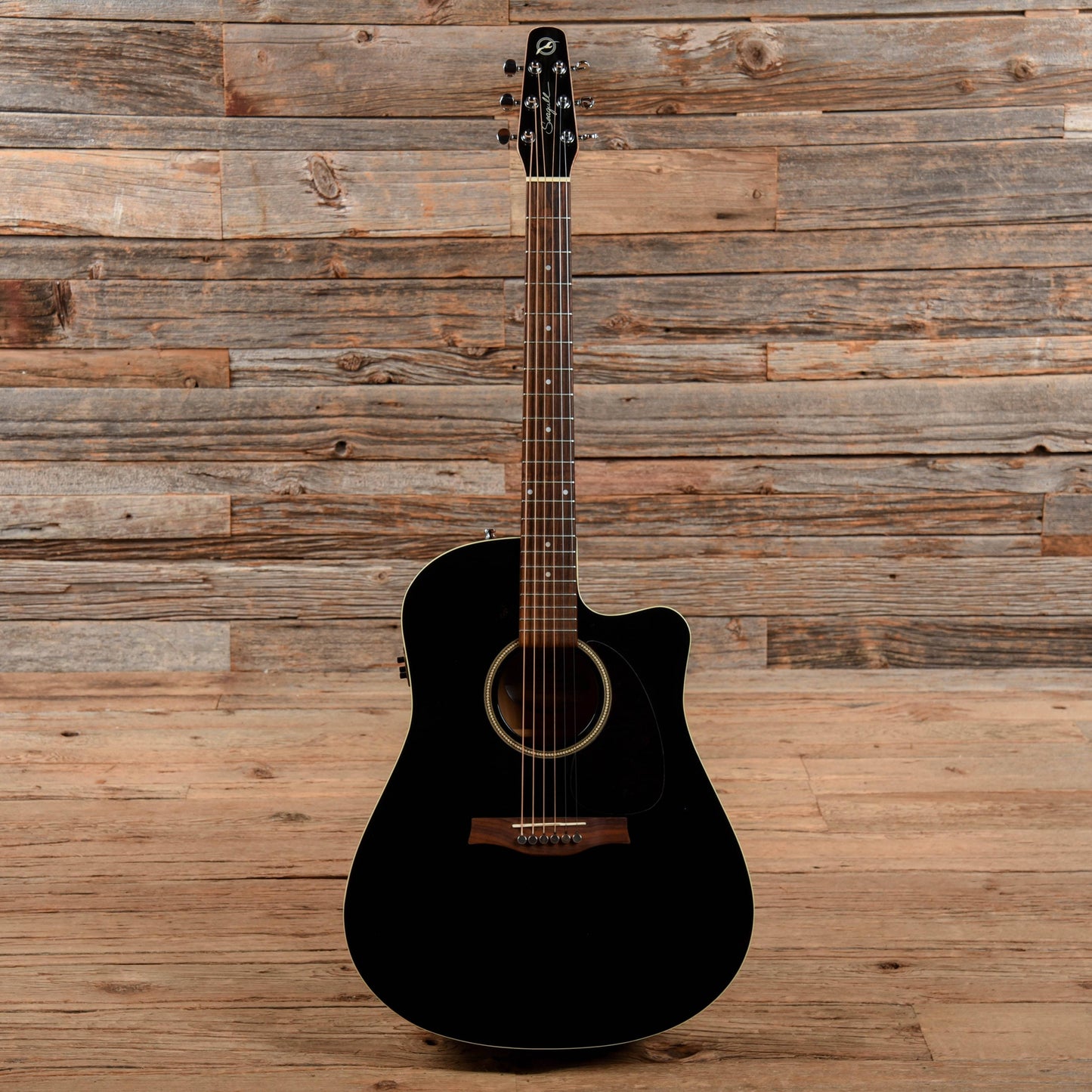 Seagull Entourage CW QI Black Acoustic Guitars / Dreadnought