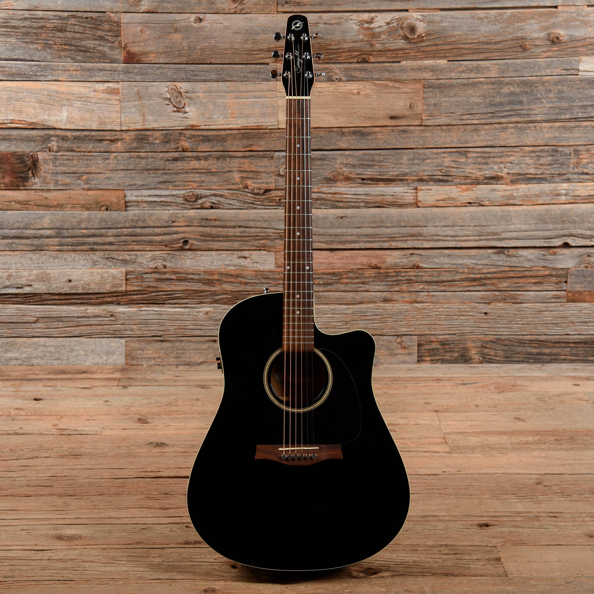 Seagull Entourage CW QI Black Acoustic Guitars / Dreadnought