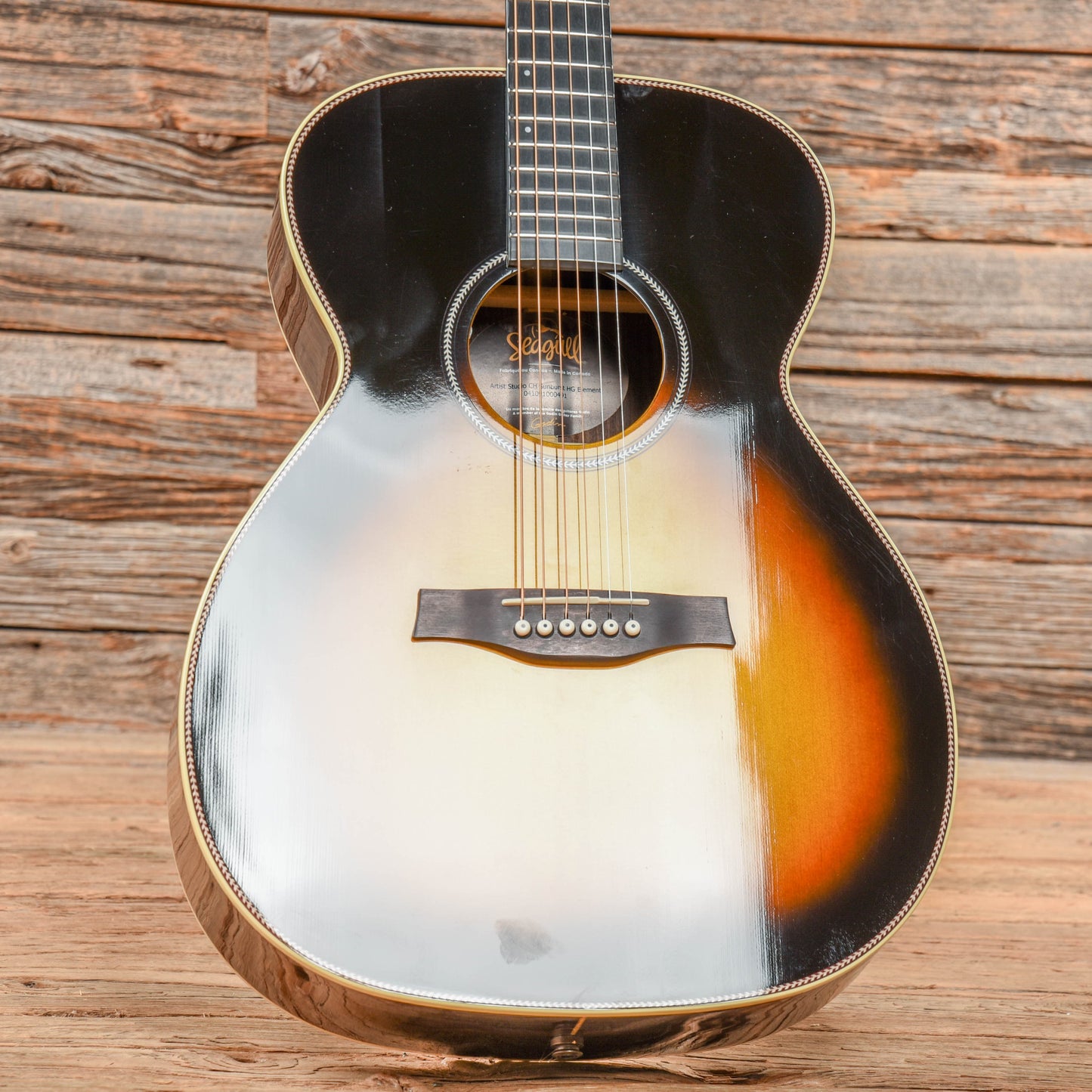 Seagull Artist Studio CH HG Element Sunburst Acoustic Guitars / OM and Auditorium