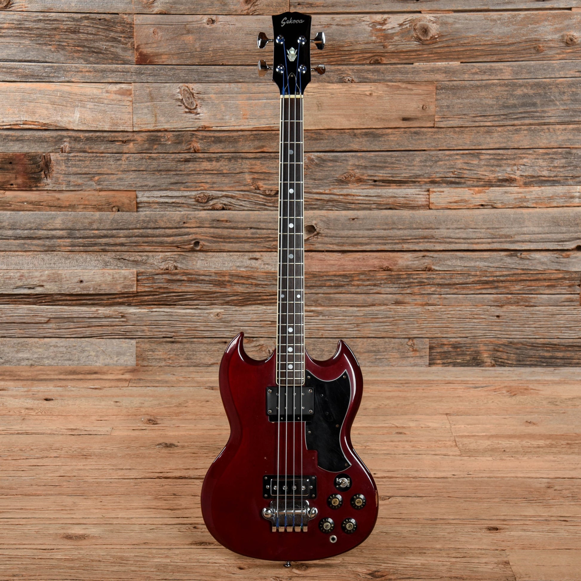 Sekova EB-3 cherry 1970s Bass Guitars / 4-String