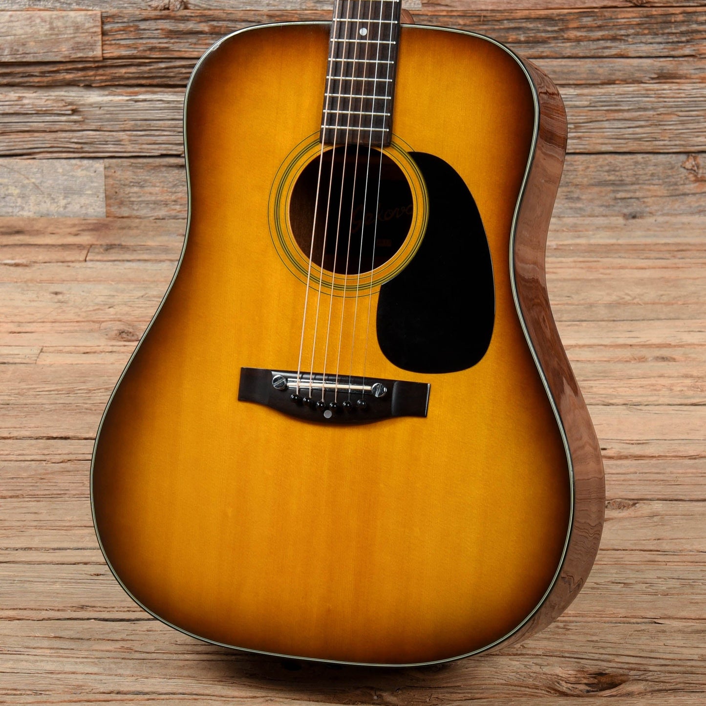 Sekova Acoustic Guitar Sunburst 1970s