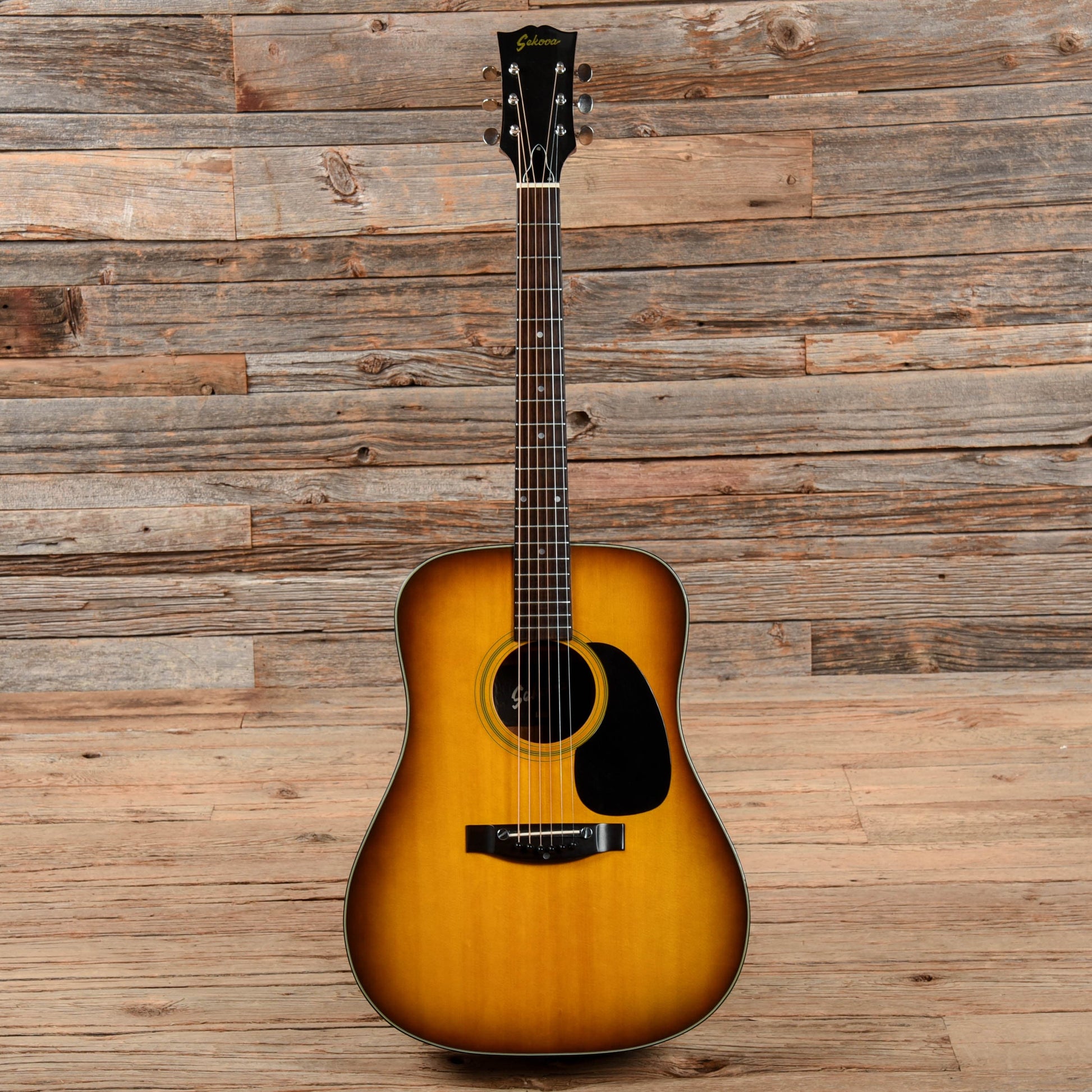 Sekova Acoustic Guitar Sunburst 1970s