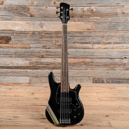 Serek Midwestern 2 5-String Satin Black w/Racing Stripes 2019 Bass Guitars / Short Scale