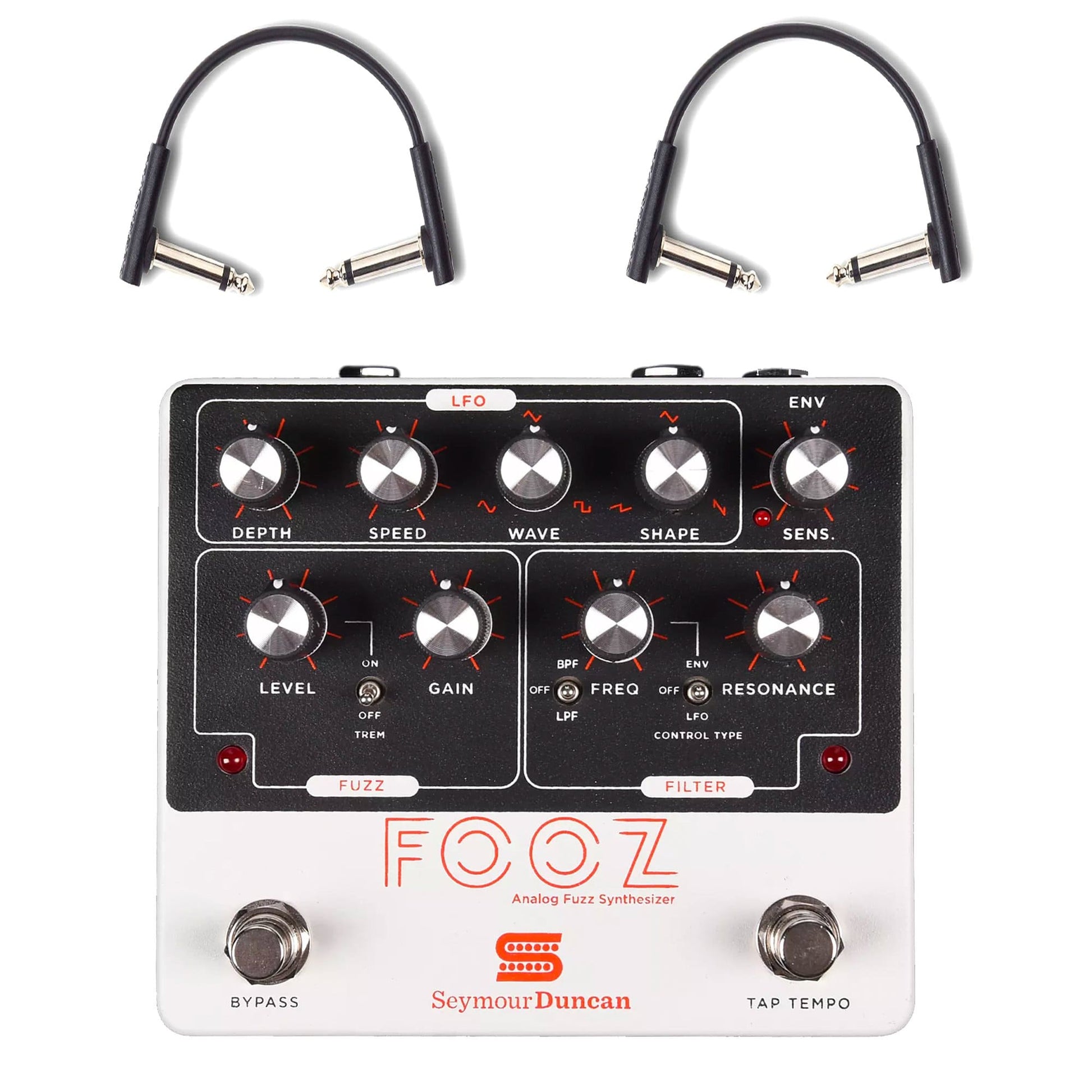 Seymour Duncan Fooz Analog Fuzz Synthesizer Pedal w/RockBoard Flat Patch Cables Bundle Effects and Pedals / Fuzz