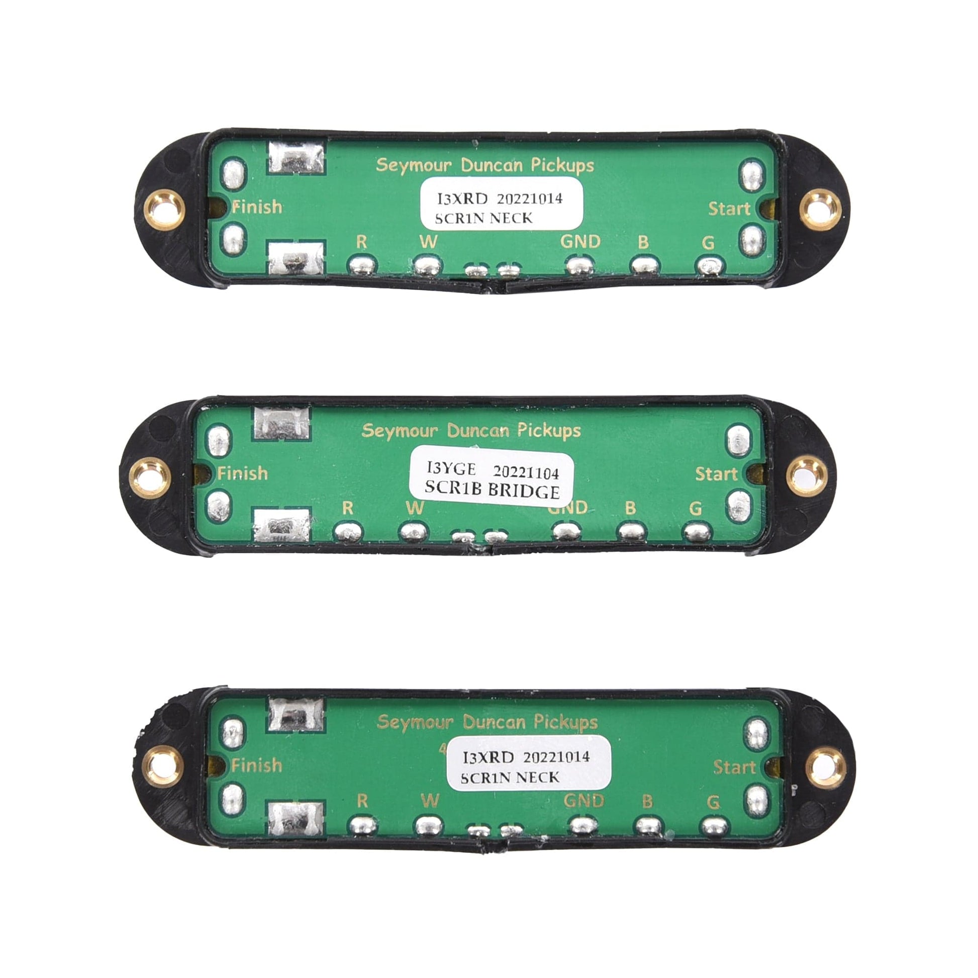 Seymour Duncan SCR-1 Cool Rails Pickup Set for Strat Black Parts / Guitar Pickups