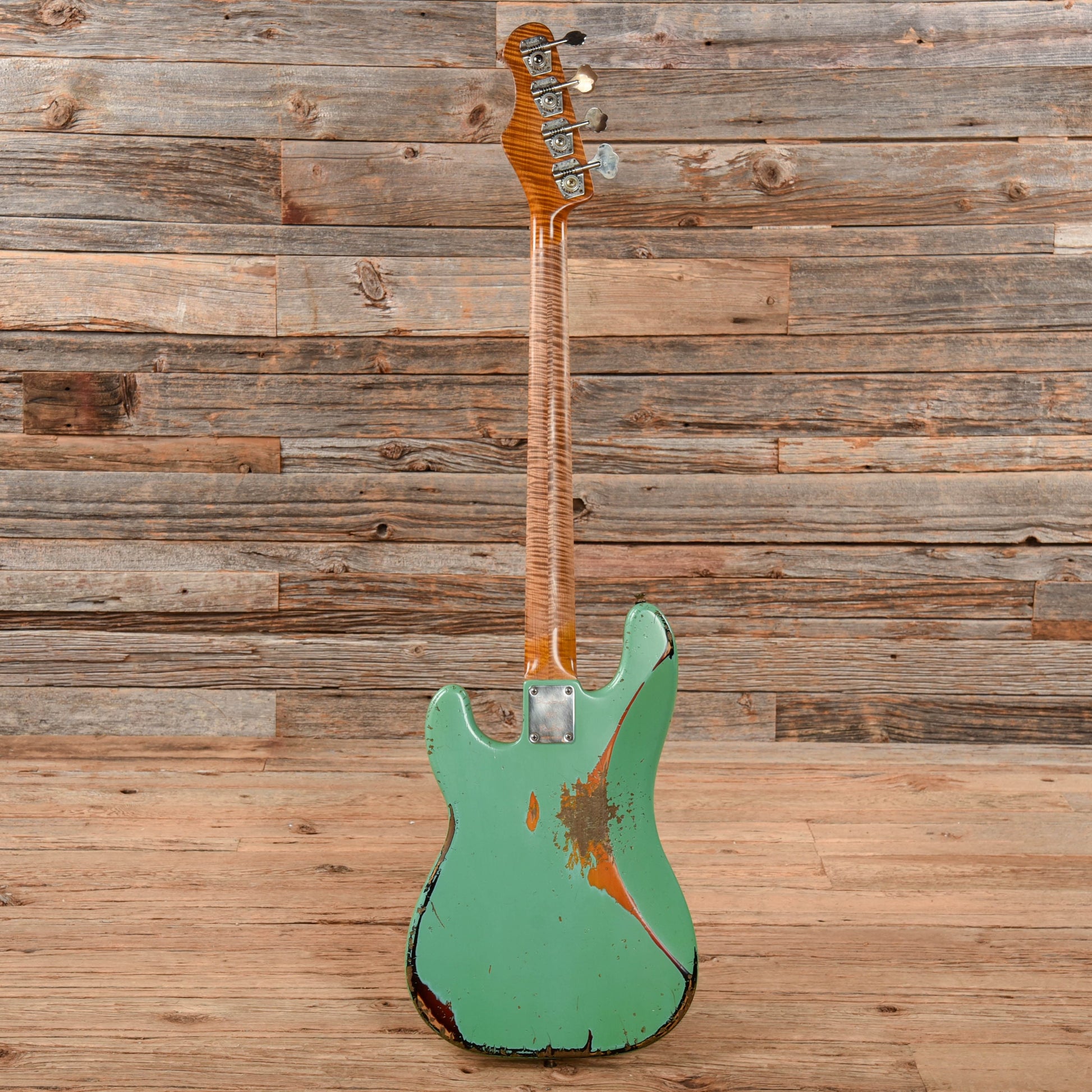 Shabat Panther Bass Sea Foam Green Over Sunburst Bass Guitars / 4-String