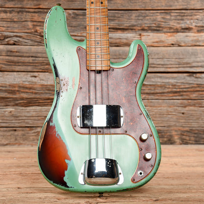 Shabat Panther Bass Sea Foam Green Over Sunburst Bass Guitars / 4-String
