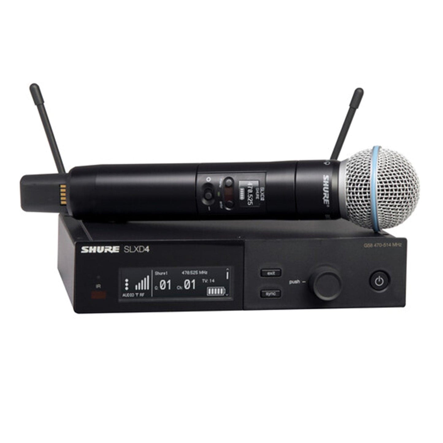 Shure SLXD24/B58-J52 Dual Wireless Handheld Microphone System w/Beta 58 Microphone Pro Audio / Accessories / Wireless Instrument Systems