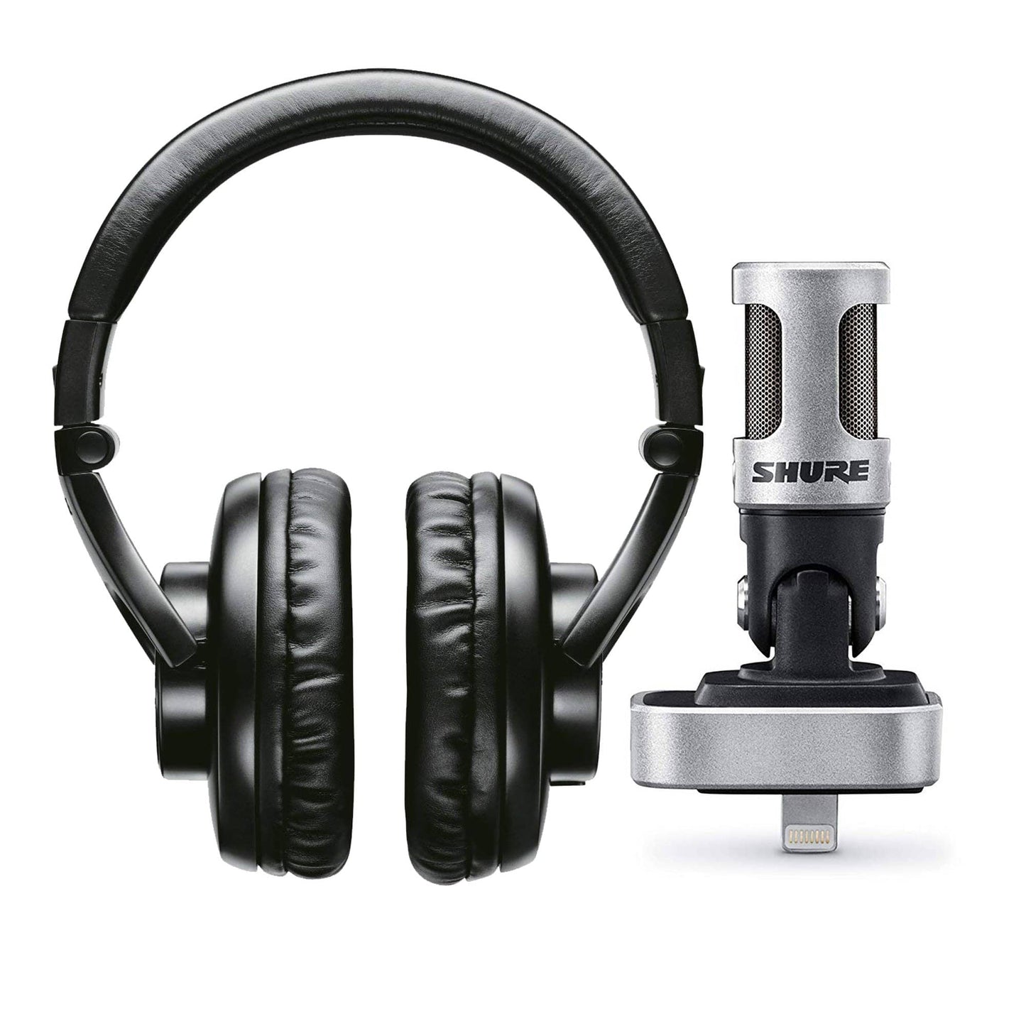 Shure MOTIV MV88 iOS Digital Stereo Condenser Microphone and SRH440  Studio Headphones Bundle Pro Audio / Microphones