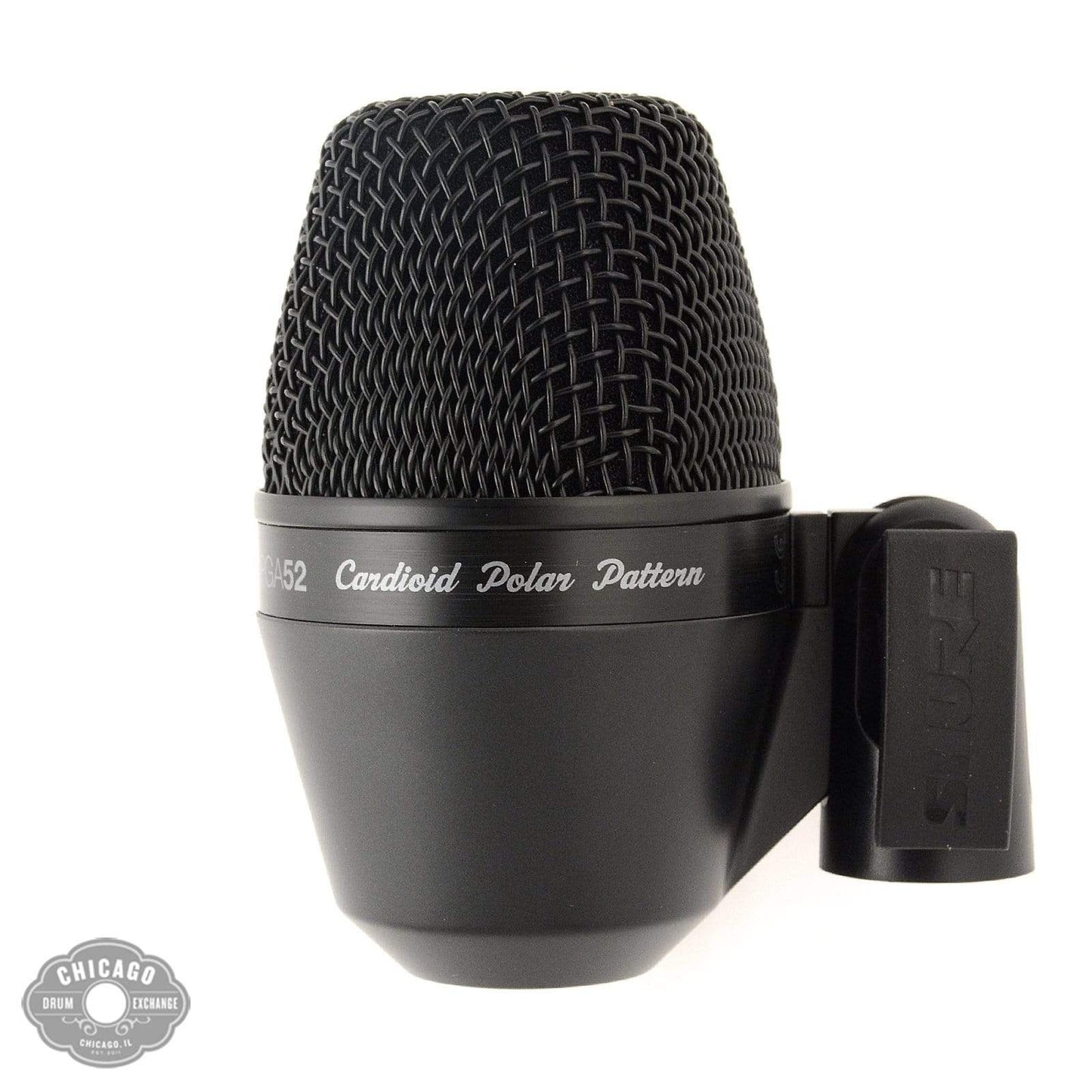 Shure PGA52 Cardioid Swivel-Mount Dynamic Kick Drum Microphone w/XLR-XLR Pro Audio / Microphones