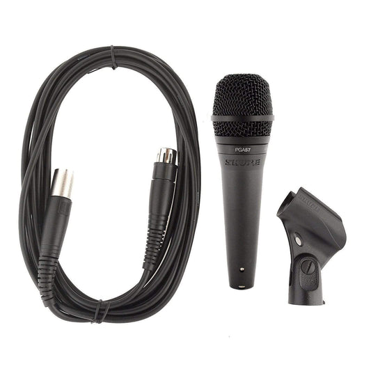 Shure PGA57 Cardioid Dynamic Instrument Microphone w/XLR-XLR Pro Audio / Microphones