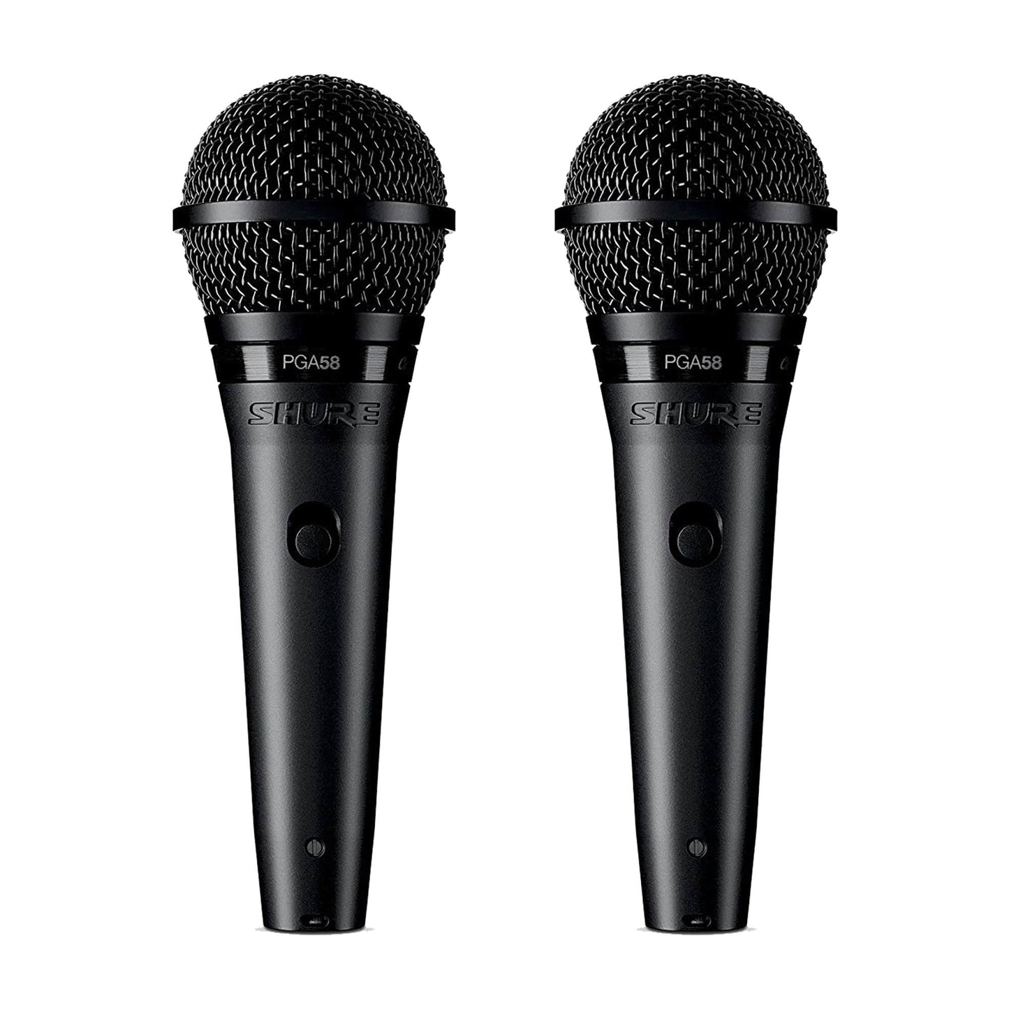 Shure PGA58 Cardioid Dynamic Vocal Microphone 2 Pack Bundle Pro Audio / Microphones