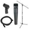 Shure SM57-LC Cardioid Dynamic Microphone w/On-Stage Mic Stand, Clip, and XLR Cable Pro Audio / Microphones
