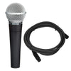 Shure SM58-LC Cardioid Dynamic Vocal Microphone and 10' Microphone Cable Bundle Pro Audio / Microphones
