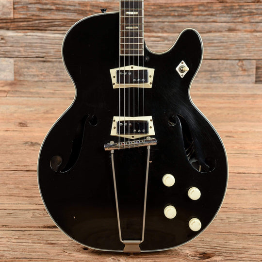 Silvertone 1446 Chris Isaak Black 1960s Electric Guitars / Hollow Body