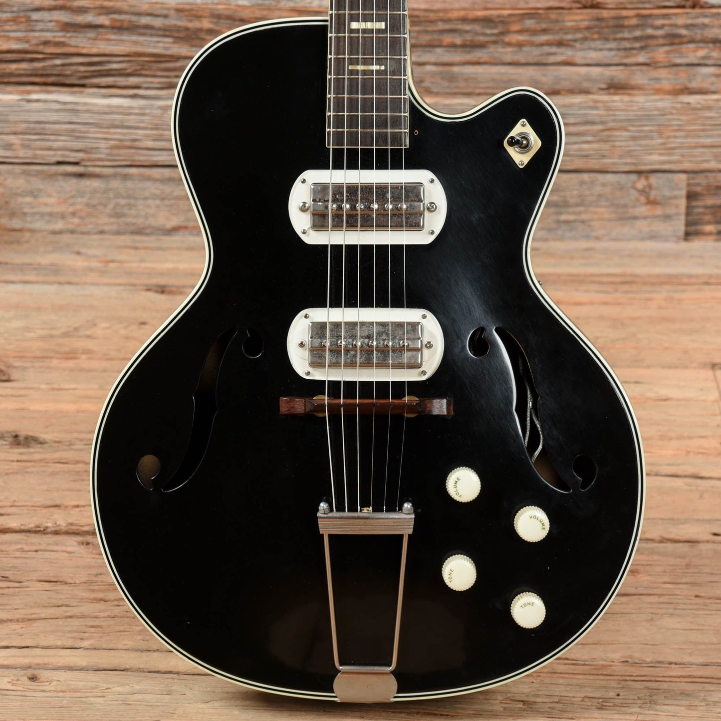 Silvertone Espanada Black 1960s Electric Guitars / Hollow Body