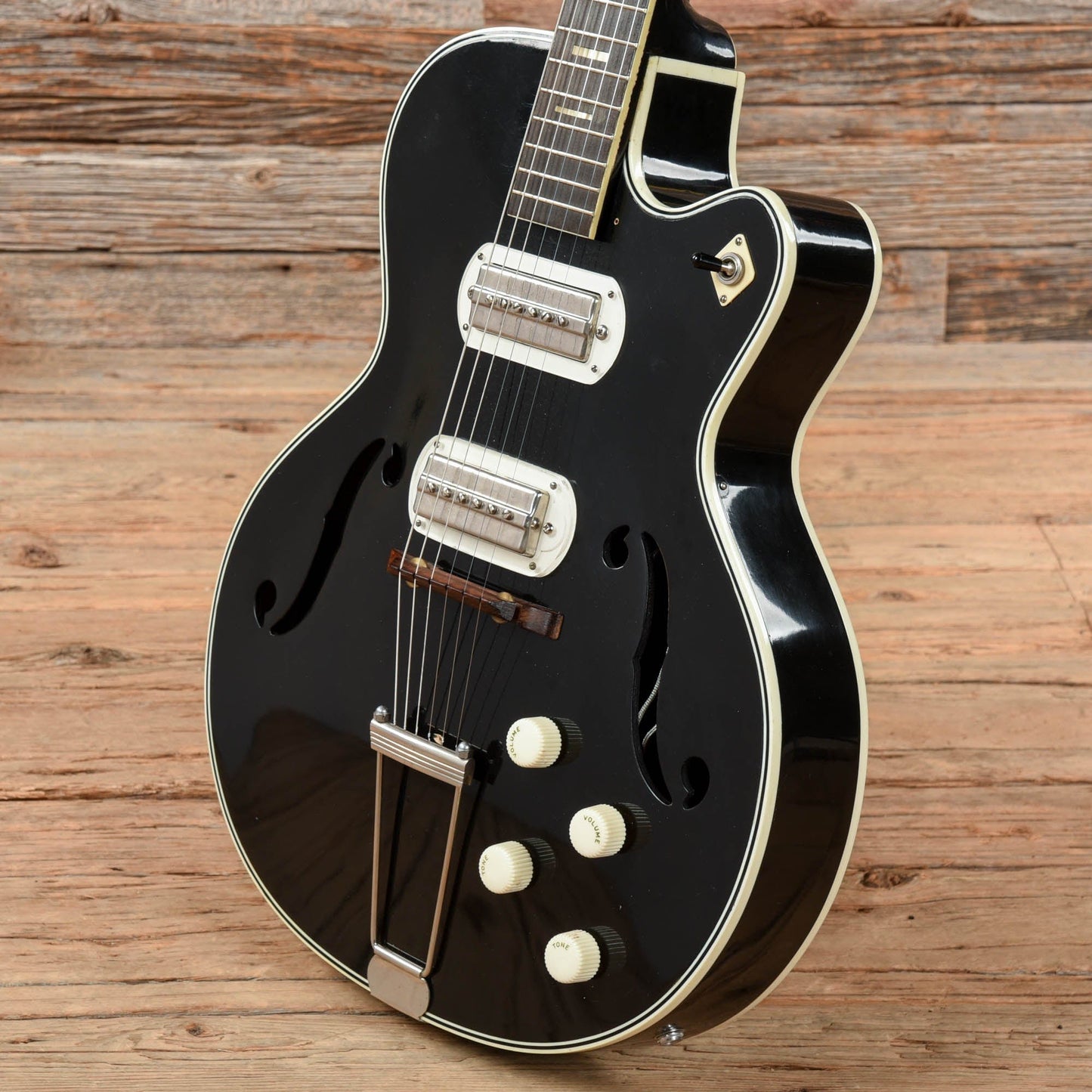 Silvertone Espanada Black 1960s Electric Guitars / Hollow Body