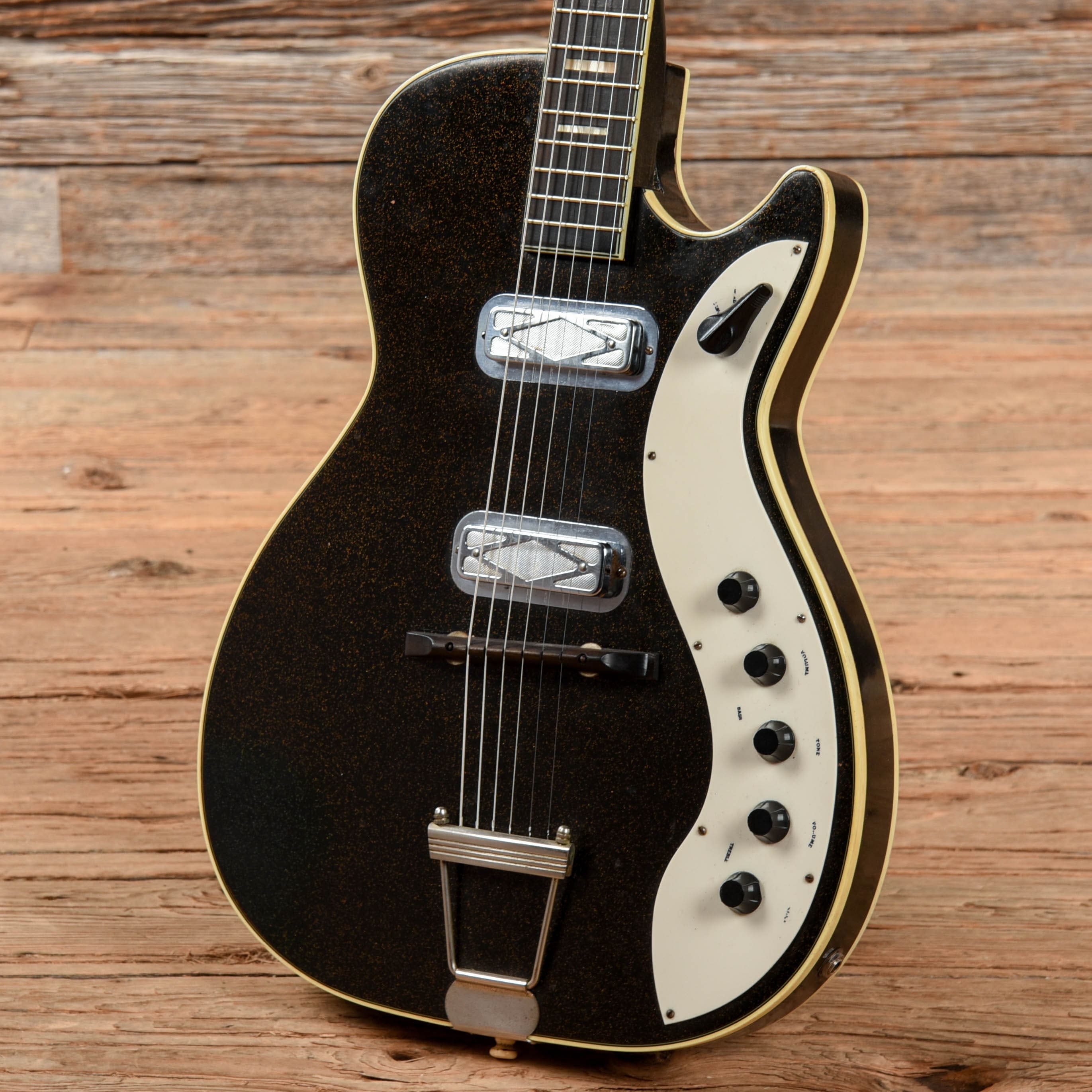 Silvertone Jupiter 1423 Black Sparkle 1960 Electric Guitars / Hollow Body