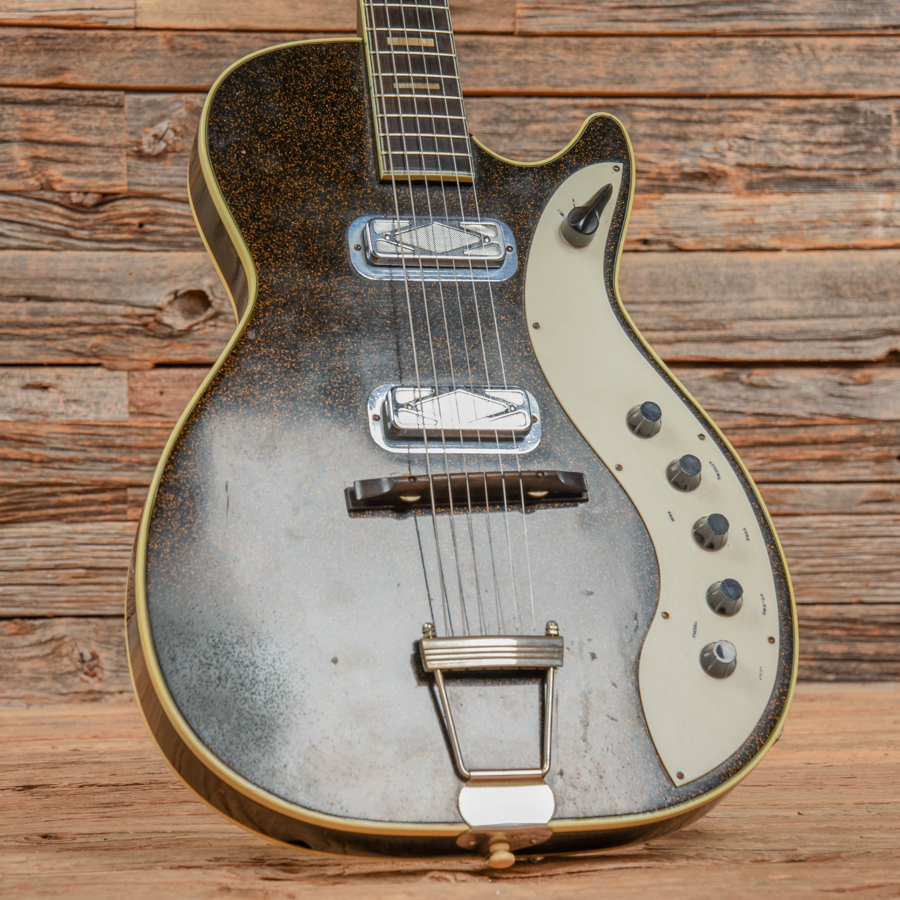 Silvertone Jupiter 1423 Black Sparkle 1960 Electric Guitars / Hollow Body