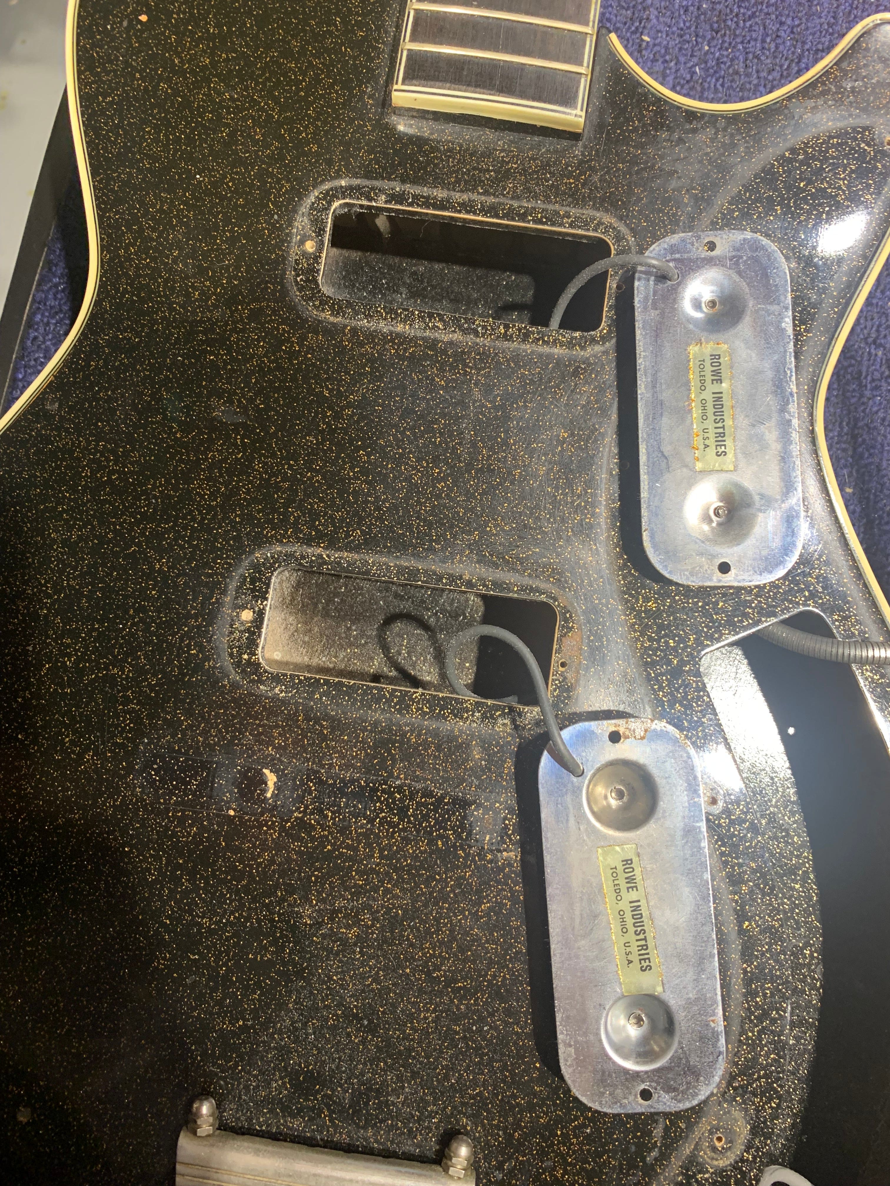 Silvertone Jupiter 1423 Black Sparkle 1960 Electric Guitars / Hollow Body