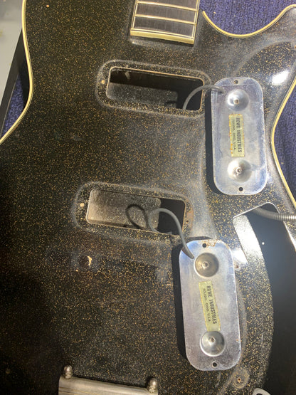 Silvertone Jupiter 1423 Black Sparkle 1960 Electric Guitars / Hollow Body