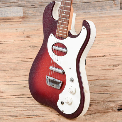 Silvertone 1457 2-Pickup w/Amp-in-Case Red Burst 1964 Electric Guitars / Lap Steel