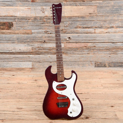 Silvertone 1457 2-Pickup w/Amp-in-Case Red Burst 1964 Electric Guitars / Lap Steel