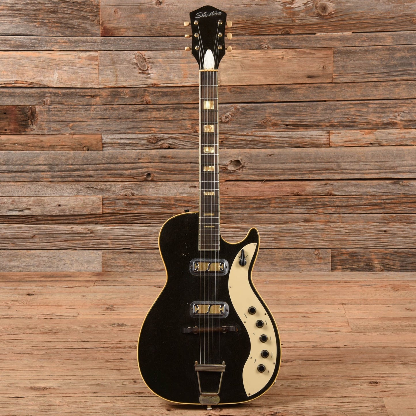 Silvertone Jupiter 1423 Black Sparkle 1962 Electric Guitars / Semi-Hollow