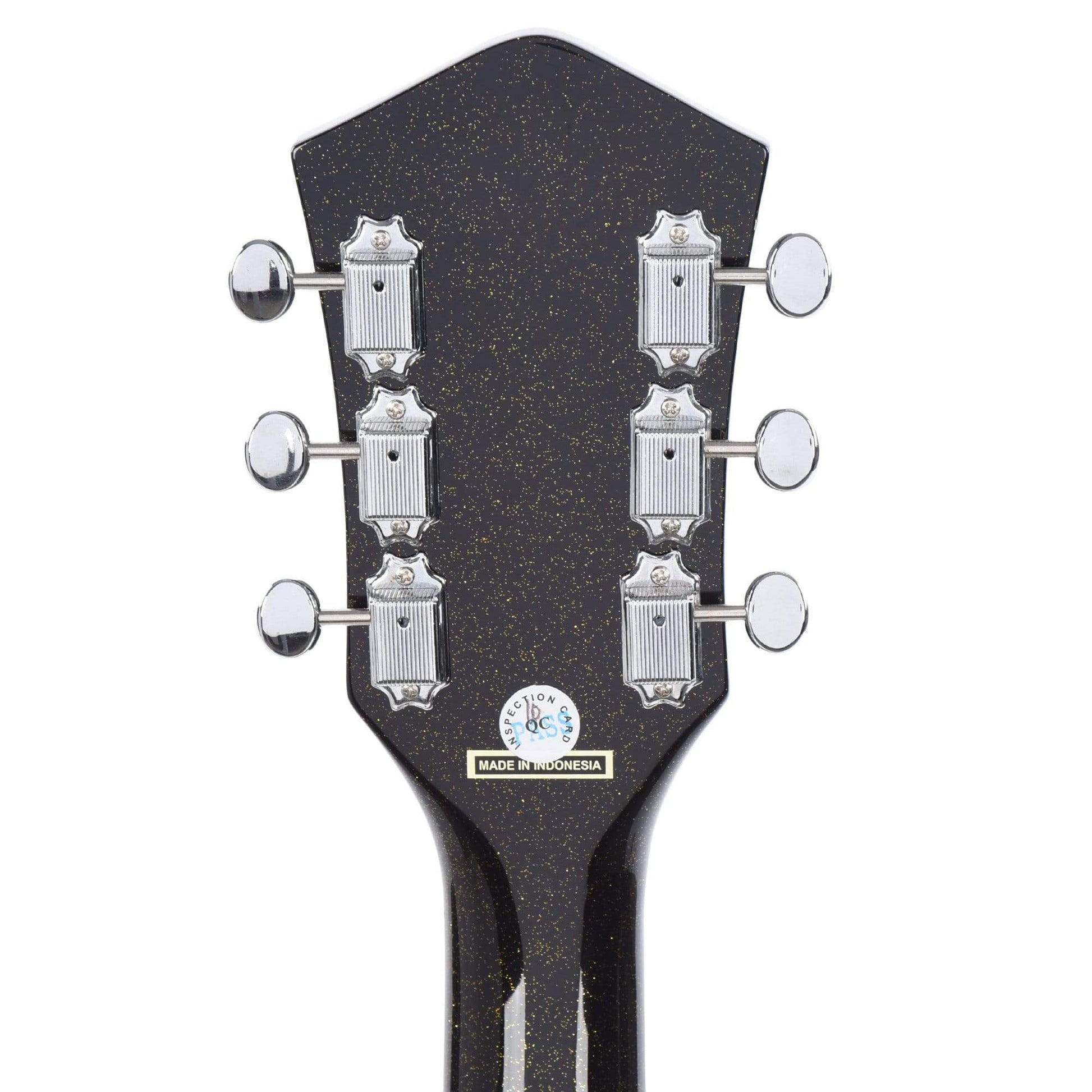 Silvertone 1423 Jupiter Black Gold Metallic Flake Electric Guitars / Solid Body