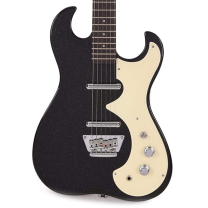 Silvertone 1449 Black Silver Flake Electric Guitars / Solid Body