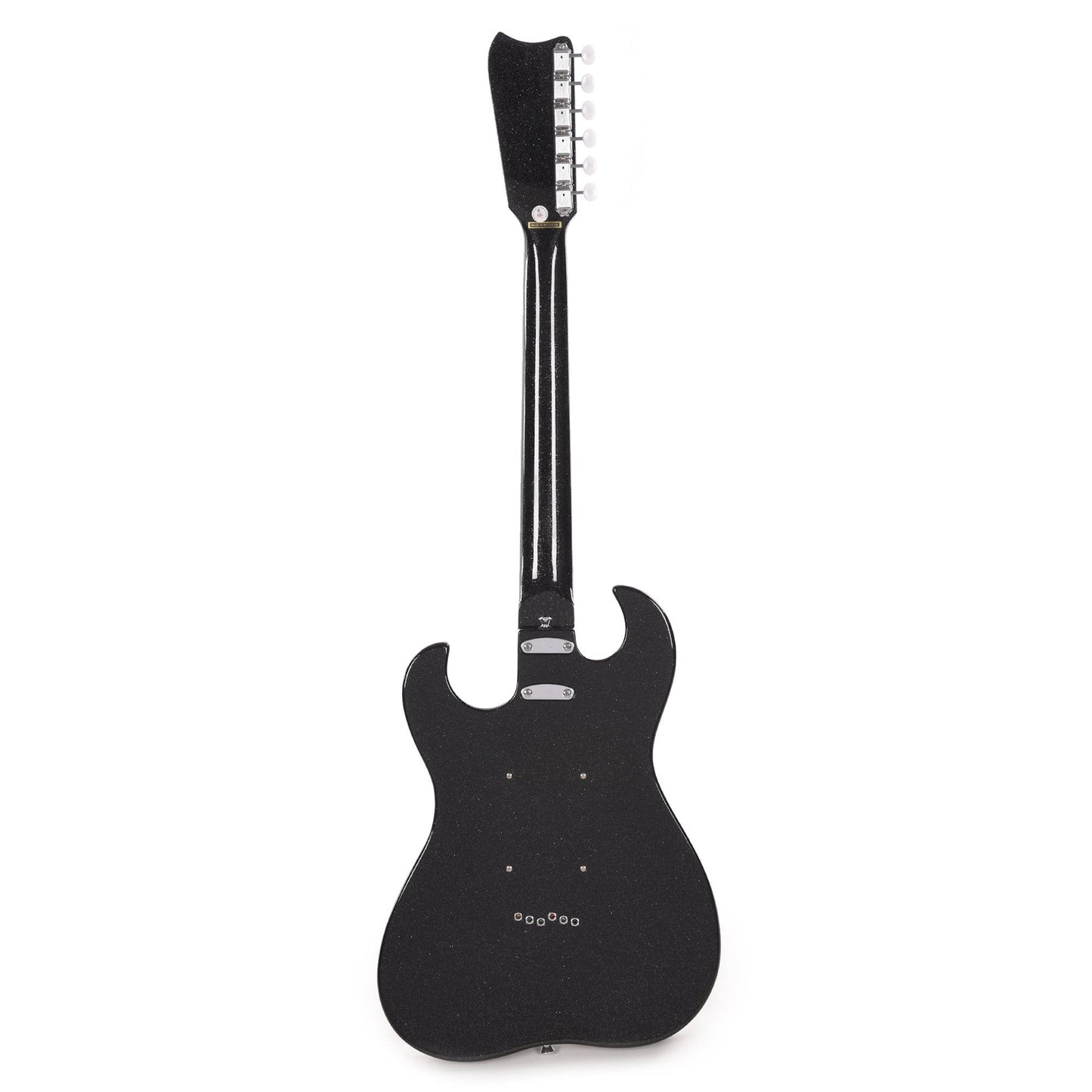 Silvertone 1449 Black Silver Flake Electric Guitars / Solid Body