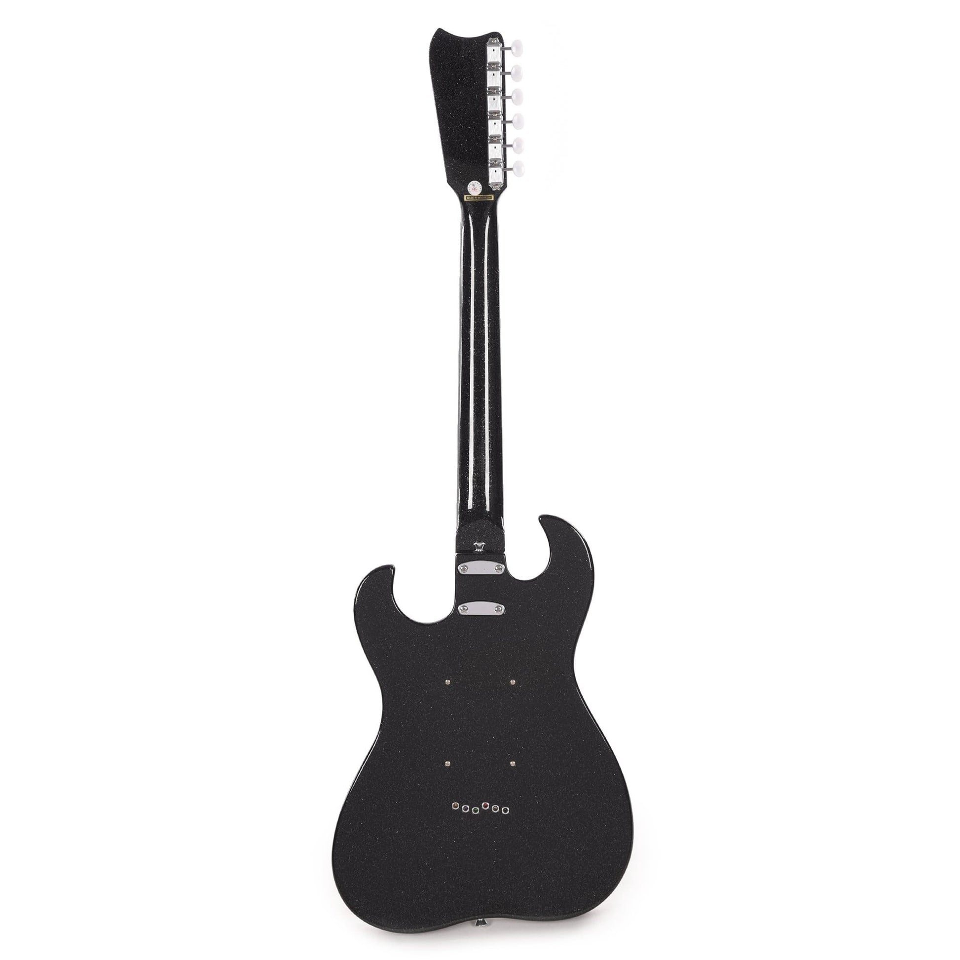 Silvertone 1449 Black Silver Flake Electric Guitars / Solid Body