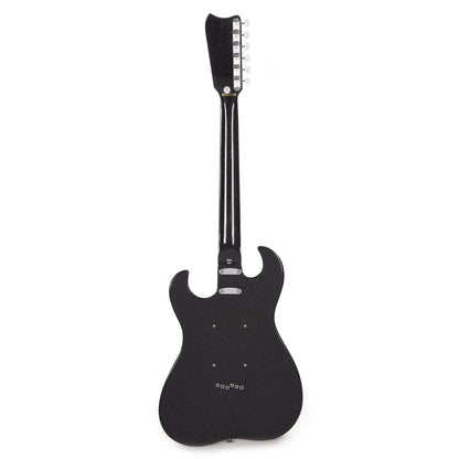 Silvertone 1449 Black Silver Flake Electric Guitars / Solid Body