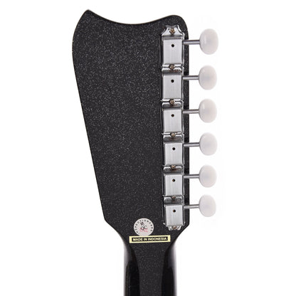 Silvertone 1449 Black Silver Flake Electric Guitars / Solid Body