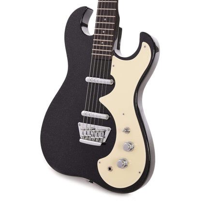 Silvertone 1449 Black Silver Flake Electric Guitars / Solid Body