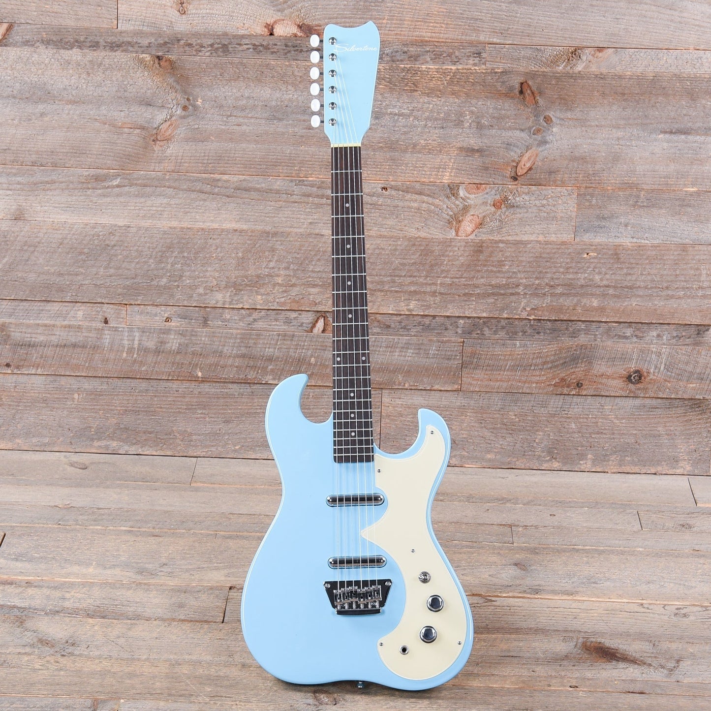 Silvertone 1449 Daphne Blue Electric Guitars / Solid Body