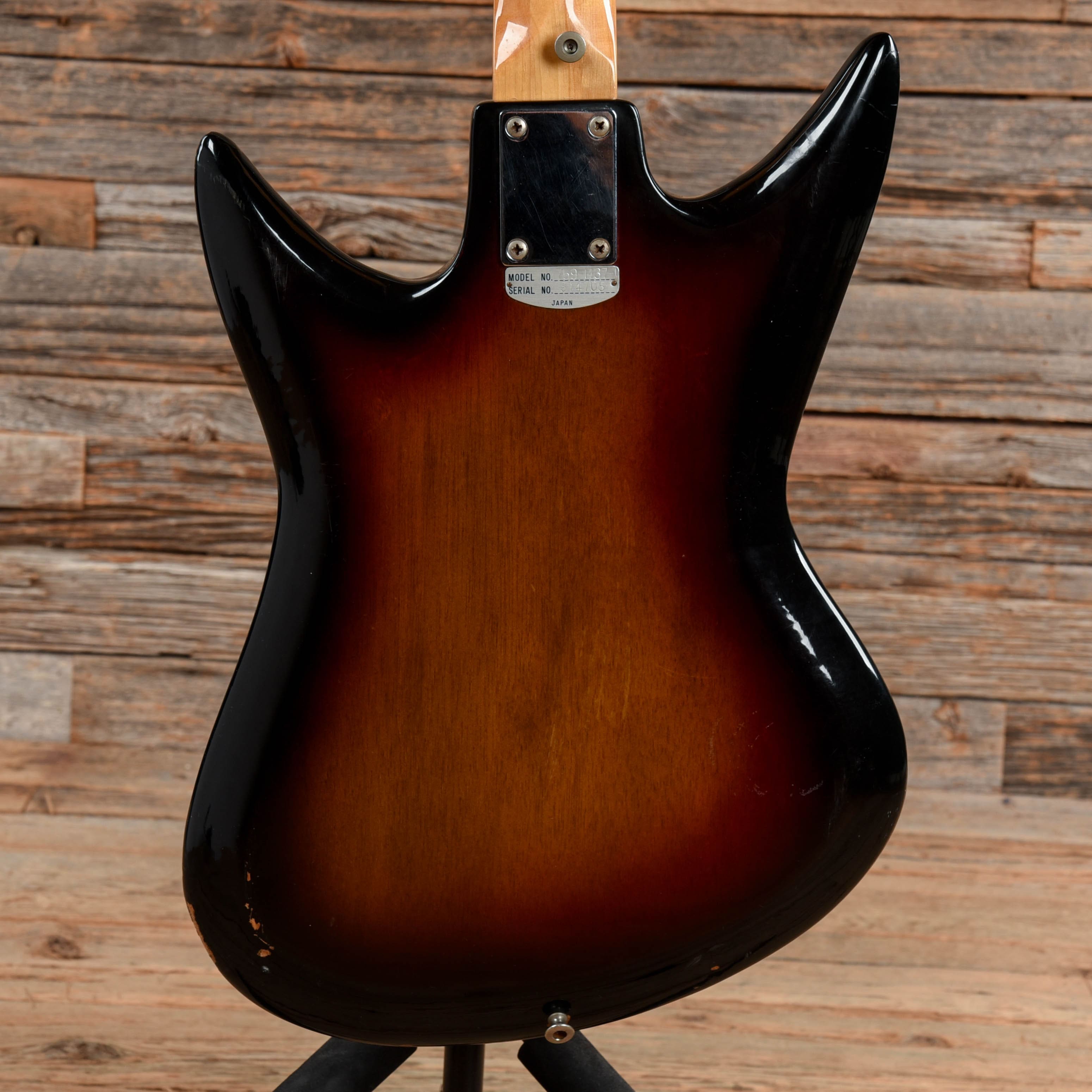 Silvertone Model 1437 Sharkfin Sunburst 1970s Electric Guitars / Solid Body