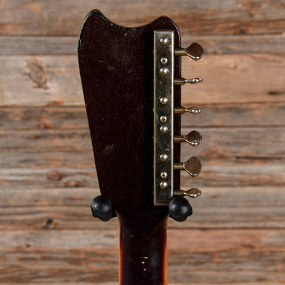 Silvertone Model 1457 Amp-In-Case Red Burst Sparkle 1960s Electric Guitars / Solid Body