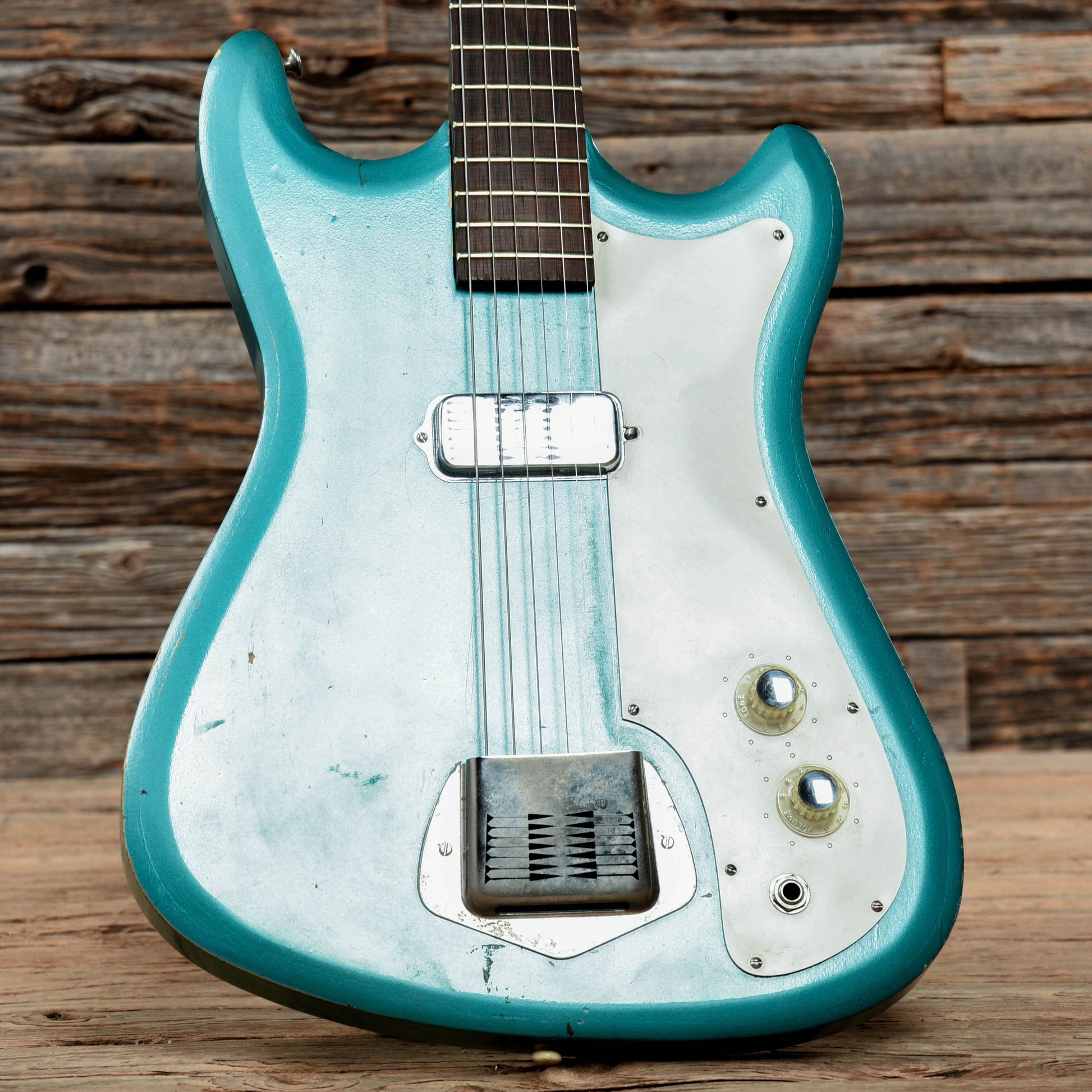 Silvertone Single Pickup Blue 1963 Electric Guitars / Solid Body