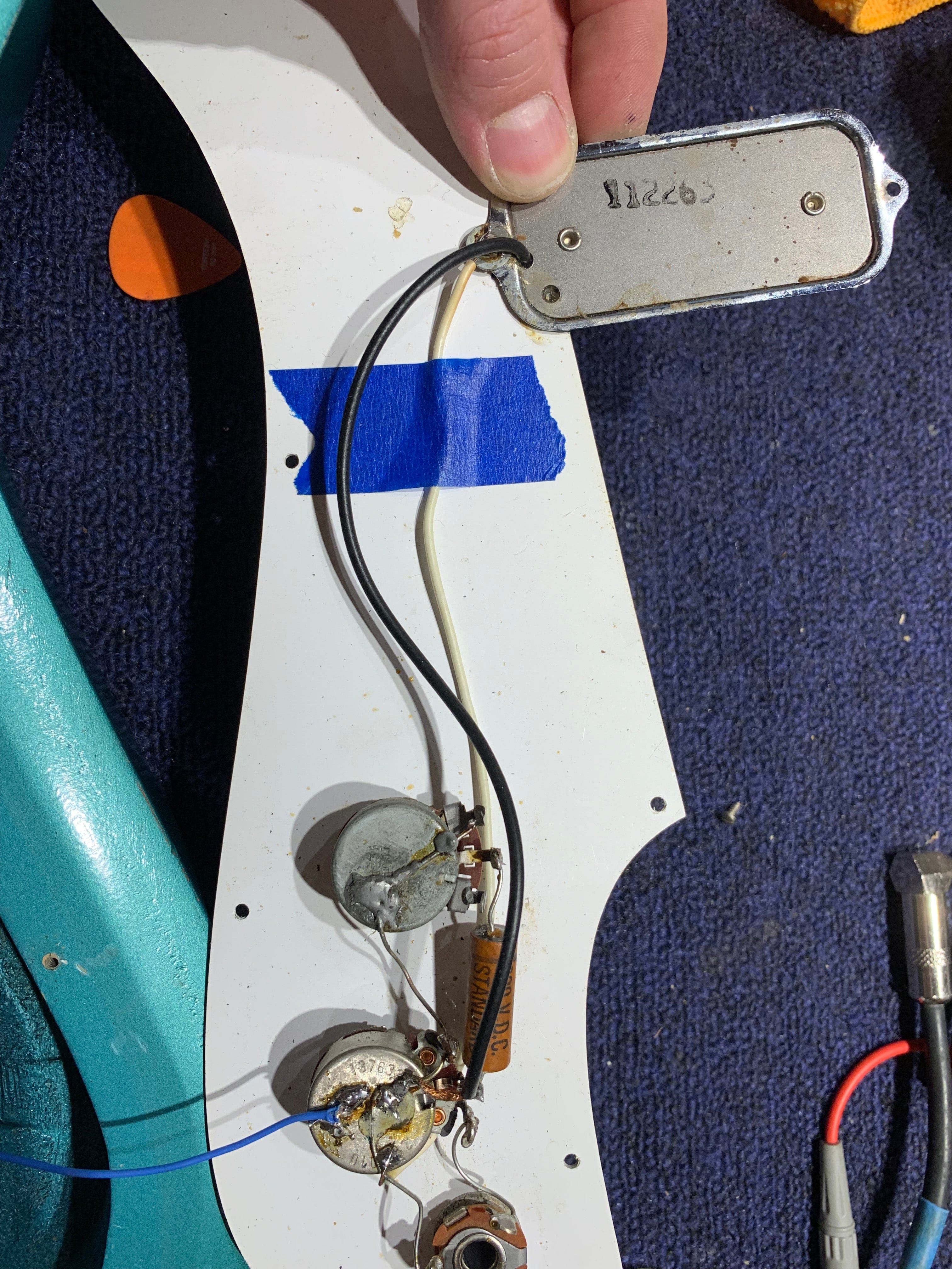 Silvertone Single Pickup Blue 1963 Electric Guitars / Solid Body