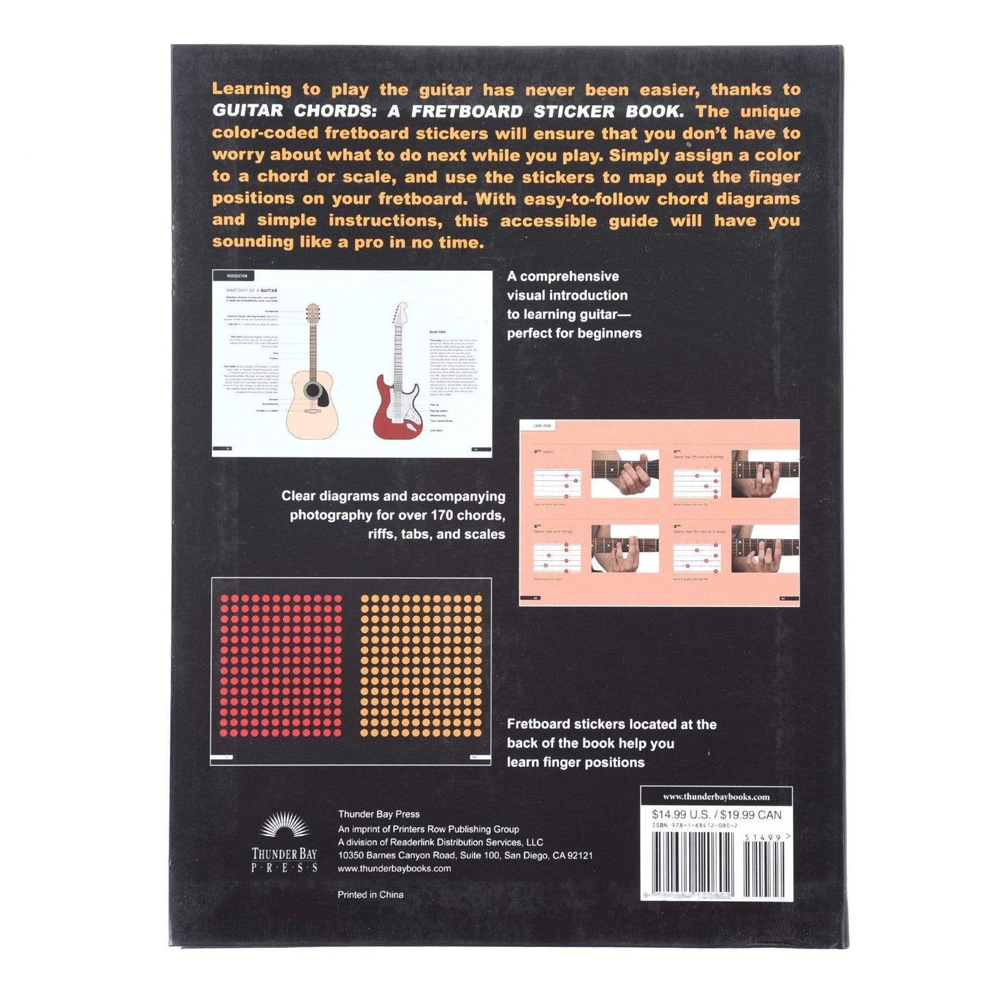 Guitar Chords: A Fretboard Sticker Book Accessories / Books and DVDs