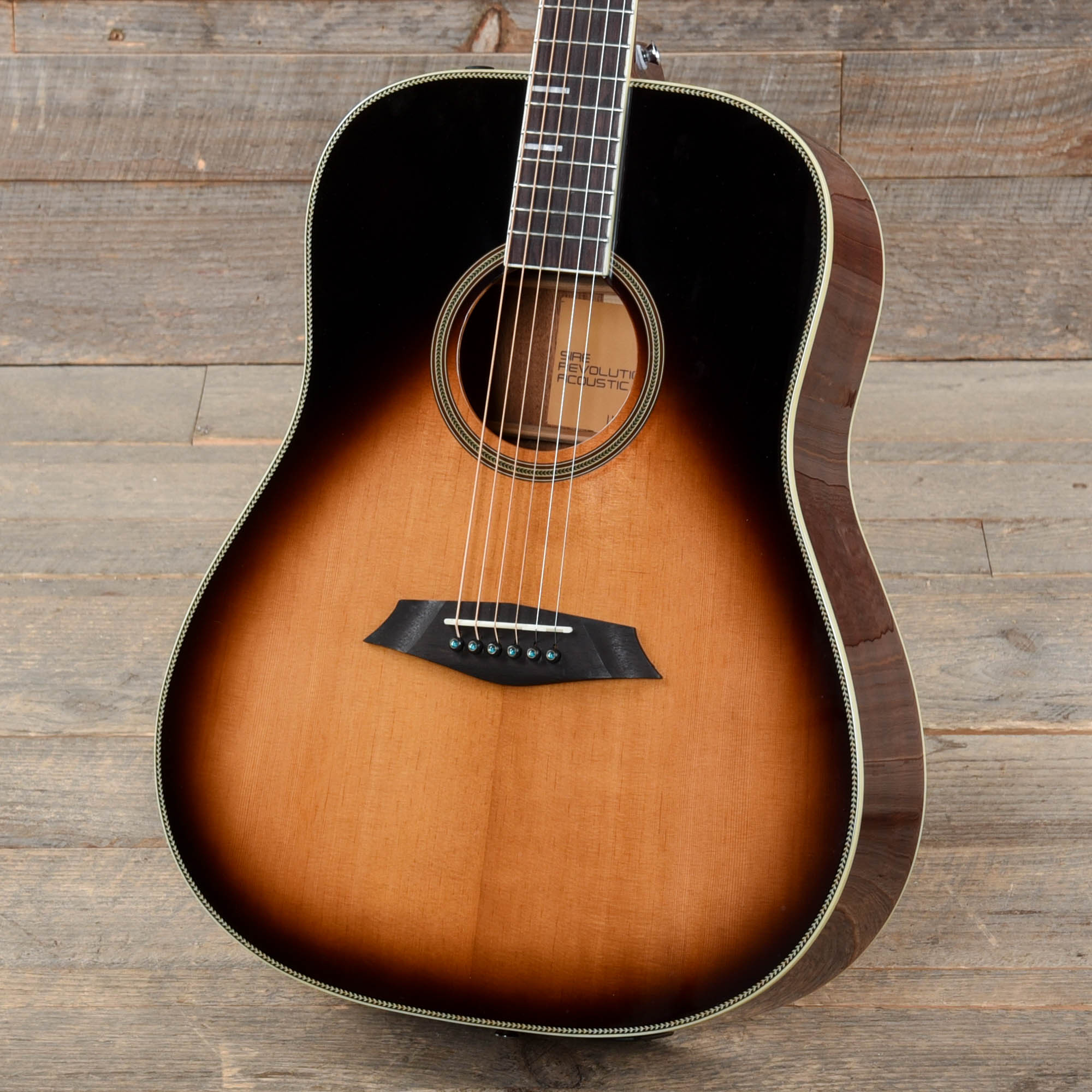 Sire Larry Carlton A4-D Dreadnought Roasted Spruce/Mahogany Vintage Sunburst Acoustic Guitars / Dreadnought