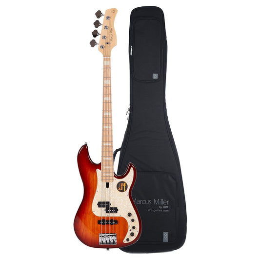 Sire Marcus Miller P7 Swamp Ash 4-String Tobacco Sunburst (2nd Gen) and Sire Gig Bag Bundle Bass Guitars / 4-String