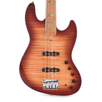 Sire Marcus Miller V10 Swamp Ash/Quilted Maple 4-String Tobacco Sunburst (2nd Gen) Bass Guitars / 4-String